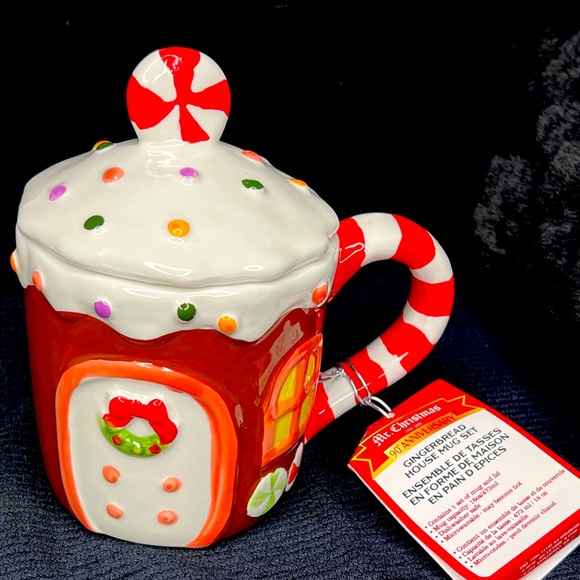 Gingerbread house mug set / Christmas - Picture 2 of 2